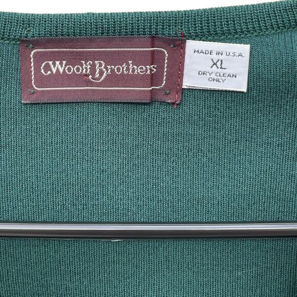 Woolf Brothers Men's 100% WOOL V-Neck Sweater XL - Picture 4 of 6
